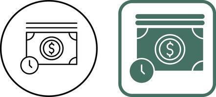 Time is Money Icon Design vector