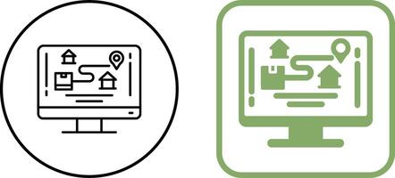 Tracking Icon Design vector
