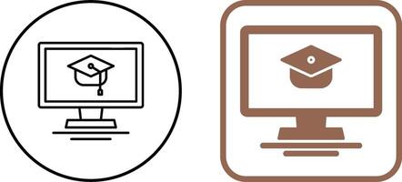 Online Course Icon Design vector