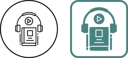 Audio Book Icon Design vector