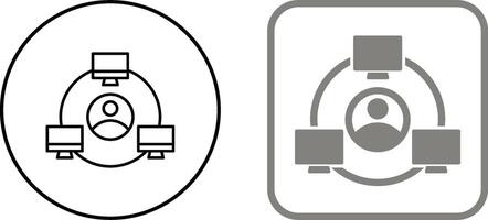 Network Icon Design vector