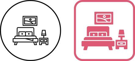 Bedroom Icon Design vector