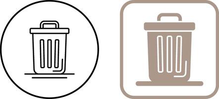 Trash Can Icon Design vector