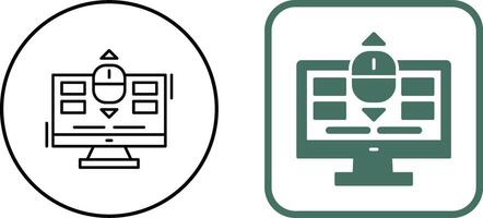 Scroll Icon Design vector