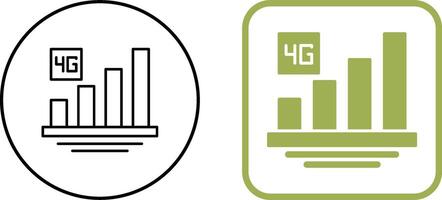 4G Icon Design vector