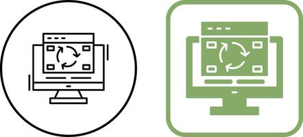 Update Icon Design vector