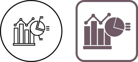 Bar Chart Icon Design vector