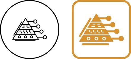 Pyramid Graph Icon Design vector