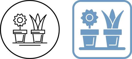House Plants Icon Design vector