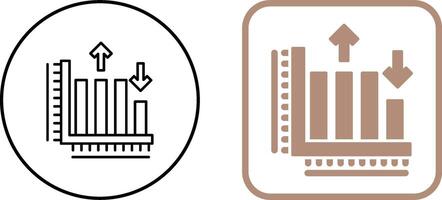 Bar Graph Icon Design vector