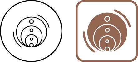Venn Diagram Icon Design vector