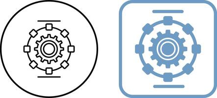 Automated Process Icon Design vector