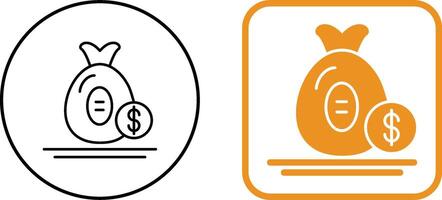 Money Bag Icon Design vector