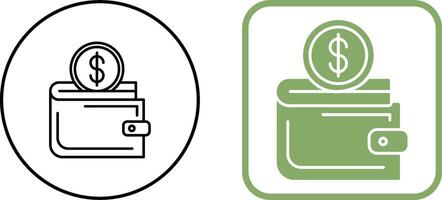 Wallet Icon Design vector