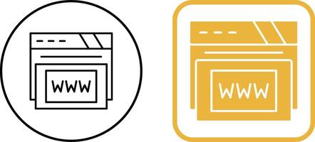 Www Icon Design vector