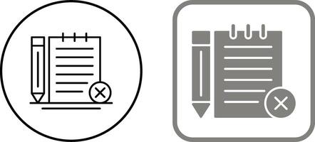 Unchecked Notes Icon Design vector