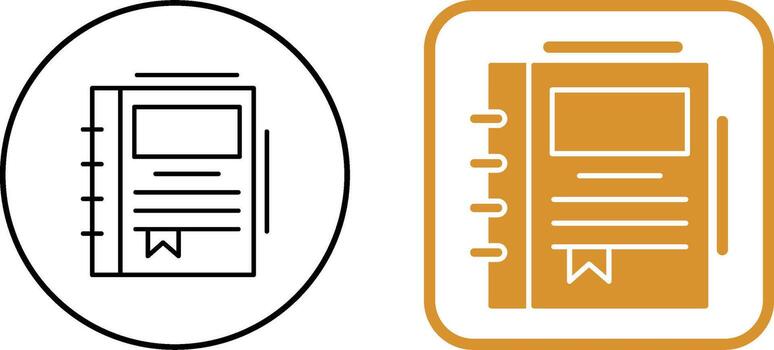 Spring Notebook Icon Design vector