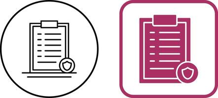 List Protection Icon Design vector