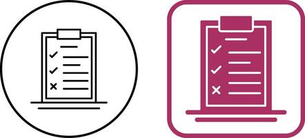 Checklist Icon Design vector