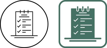 Booking CheckList Icon Design vector