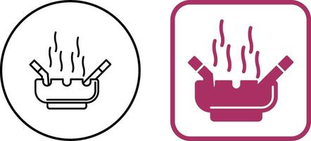 Ashtray Icon Design vector