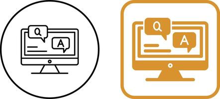 Faq Icon Design vector