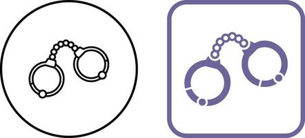 Handcuffs Icon Design vector