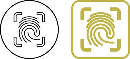 Finger Print Icon Design vector