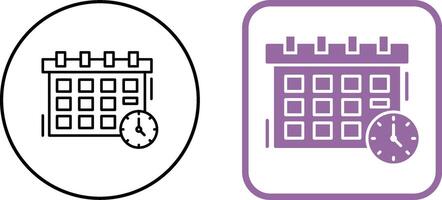 Deadline Icon Design vector