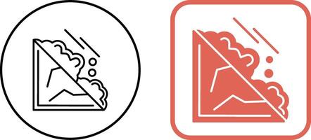 Avalanche Icon Design vector