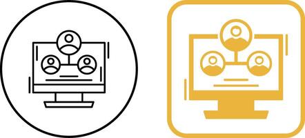 Hierarchy Structure Icon Design vector