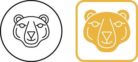 diseño de icono de oso polar vector