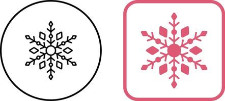 diseño de icono de copo de nieve vector