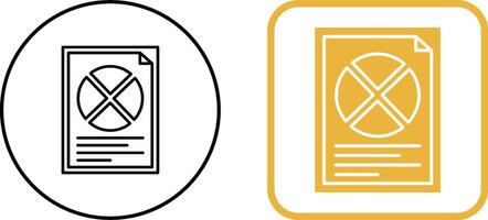 Pie Chart Icon Design vector
