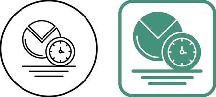 Pie Chart Icon Design vector