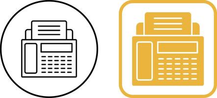 Fax Machine Icon Design vector