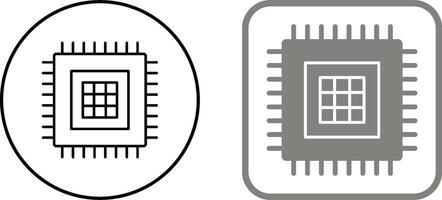 Processor Icon Design vector