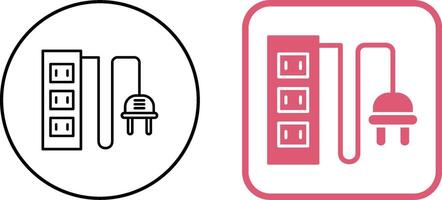 Power Socket Icon Design vector