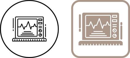 Ekg Monitor Icon Design vector