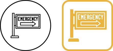 Emergency Sign Icon Design vector