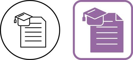 Degree Icon Design vector
