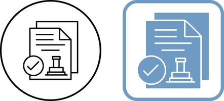Approved Icon Design vector