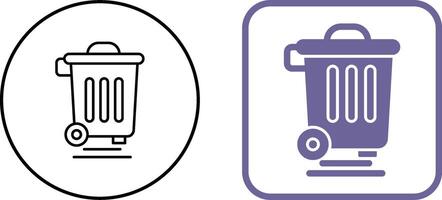 Dustbin Icon Design vector