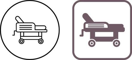 Hospital Bed Icon Design vector