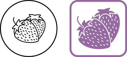 Strawberry Icon Design vector