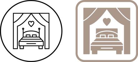 Bed Icon Design vector