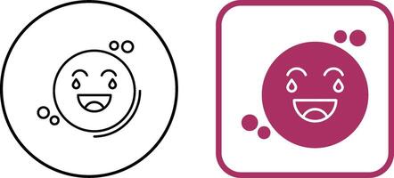 Loughing Icon Design vector