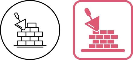 Brickwall Icon Design vector