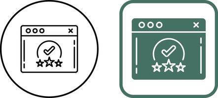 Rating Icon Design vector