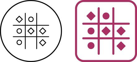 Tic Tac Toe Icon Design vector